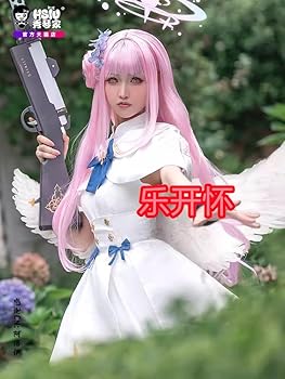 エルフ森林　ブルーアーカイブ　美園ミカ　コスプレ衣装　Mサイズ　羽付き Amazon.co.jp: [エルフ森林] 聖園 ミカ コスプレ 衣装 ブルー